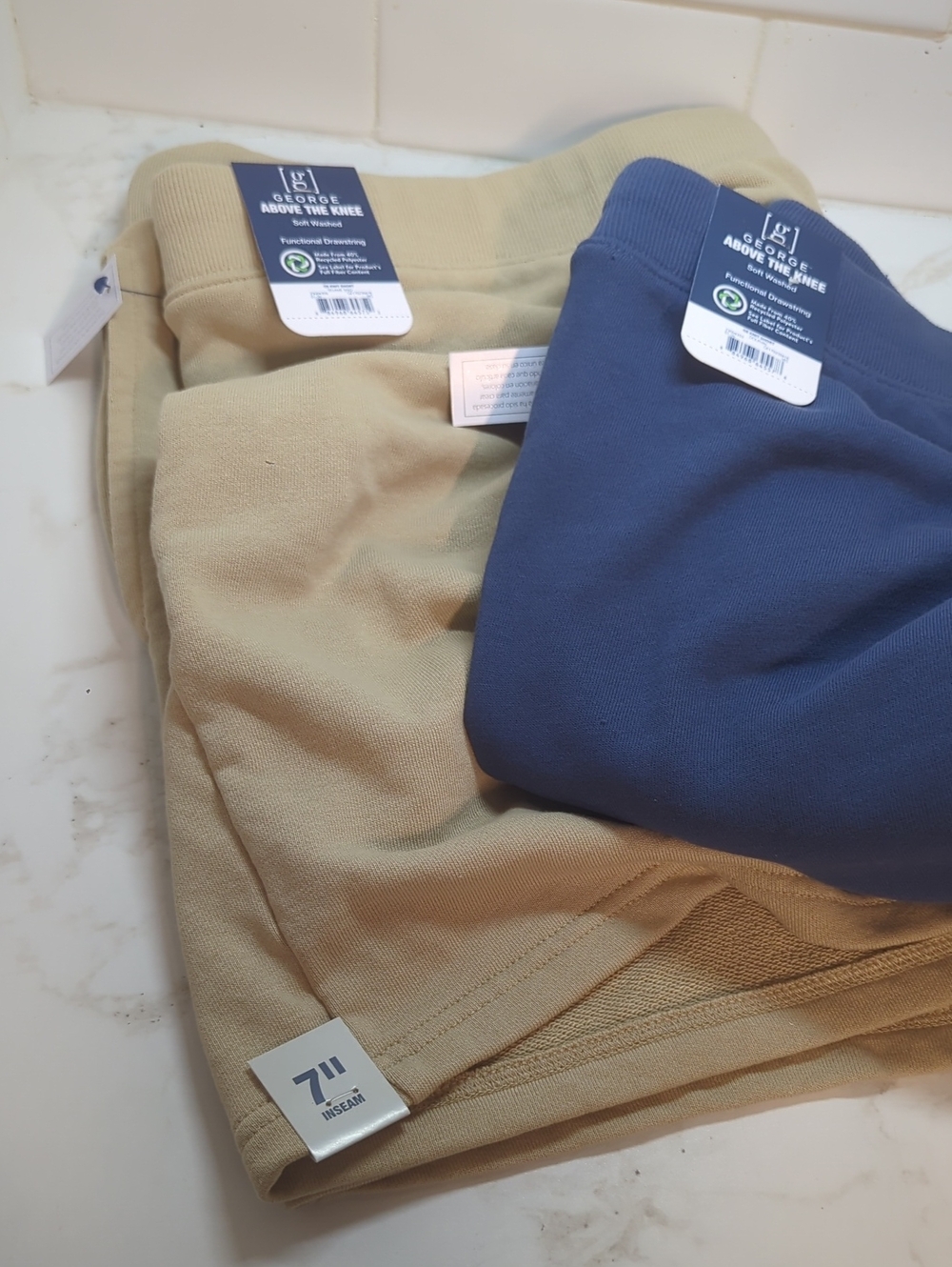 SET OF 2 GEORGE SOFT SHORTS